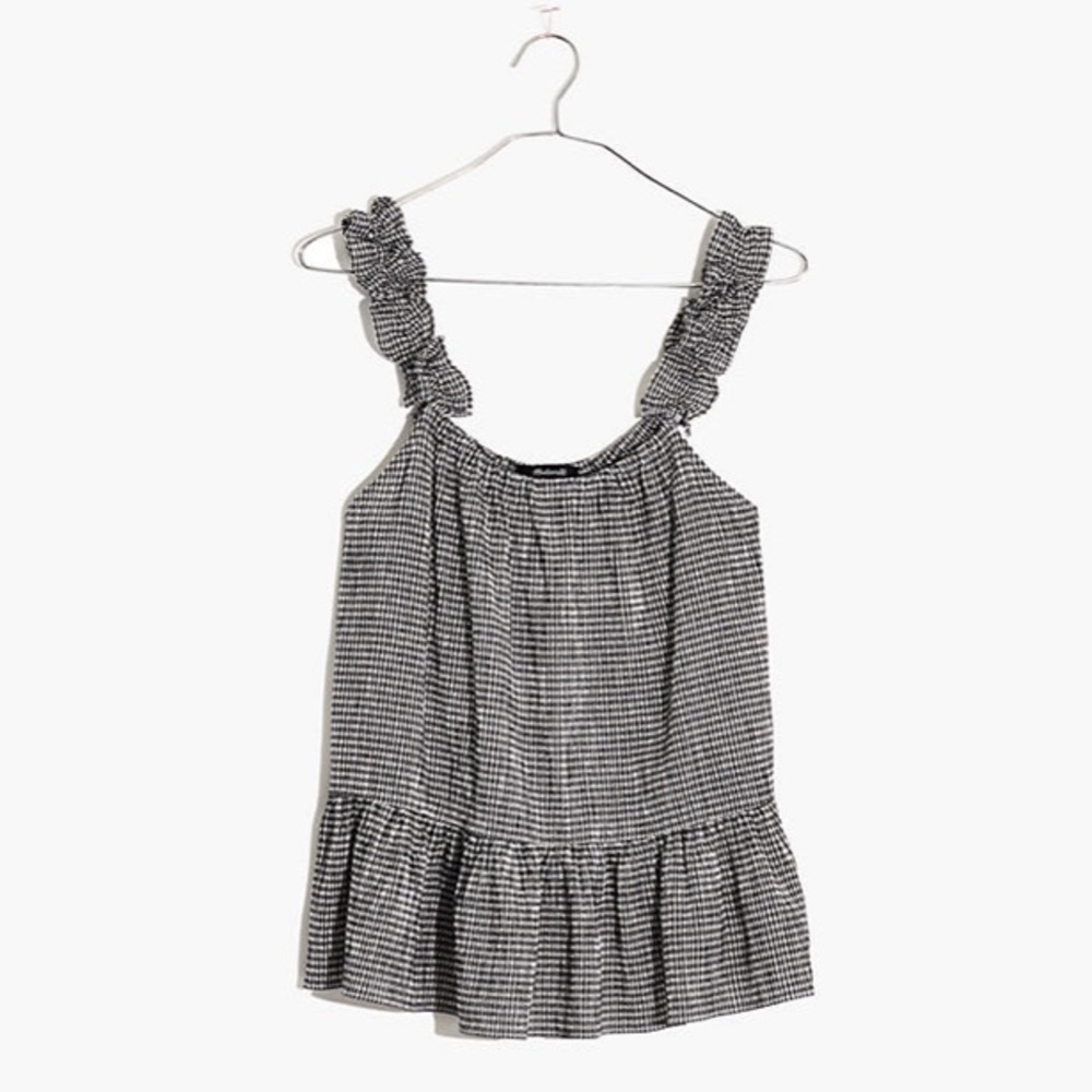 Madewell gingham swing top